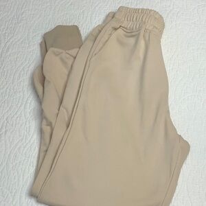Women’s sweatpants size small, beige